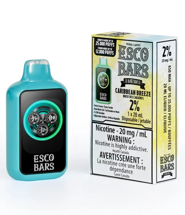 Esco Bars Caribbean Breeze Esko Bars 25k Rechargeable Disposable
