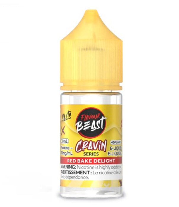 Flavour Beast Red Bake Delight 20mg Flavour Beast Cravin’ 30ml Nic Salt E-liquid