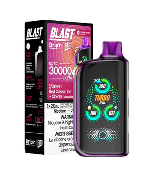 Red Classic Ice + Cherry Drip’N Fasta Blast By Envi 30k Rechargeable Disposable