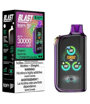 Spritz Ice + Orange Drip’N Fasta Blast By Envi 30k Rechargeable Disposable