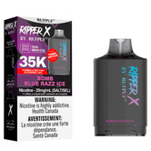 Bomb Blue Razz Ice Ripper X By RUFPUF 35k Disposable Vape Pod