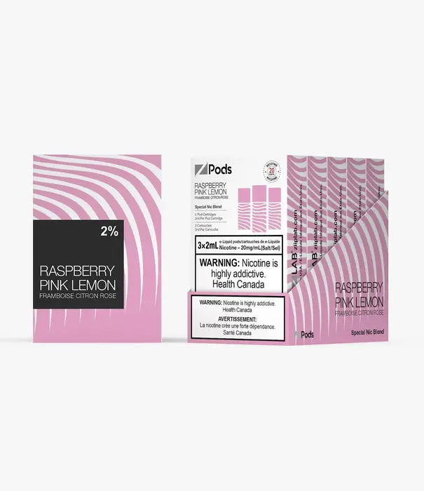Ziip Labs Raspberry Pink Lemon Z Pods Pack