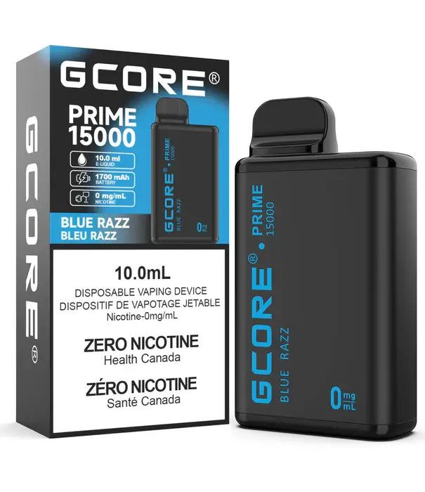 RufPuf Blue Razz GCore Prime 15k 0mg Disposable