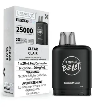 Clear Flavour Beast Level X Boost G2 25000 Disposable Vape Pod