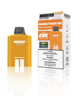 Mango Peach Ice Boosted Ultra Pod Series II 28k Regular Disposable Vape zpod