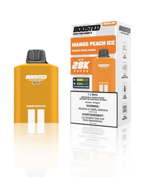 Mango Peach Ice Boosted Ultra Pod Series II 28k Regular Disposable Vape zpod