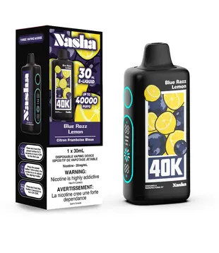Blue Razz Lemon Nasha 40k Rechargeable Disposable