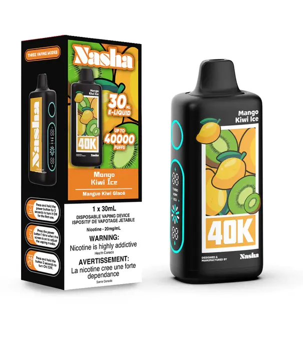 Boosted Mango Kiwi Ice Nasha 40k Rechargeable Disposable