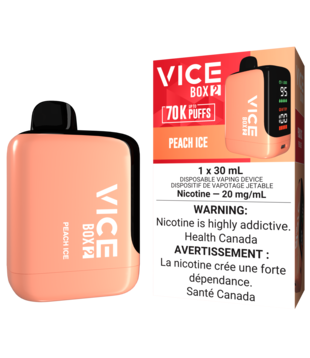Peach Ice Vice Box 2 70k Rechargeable Disposable