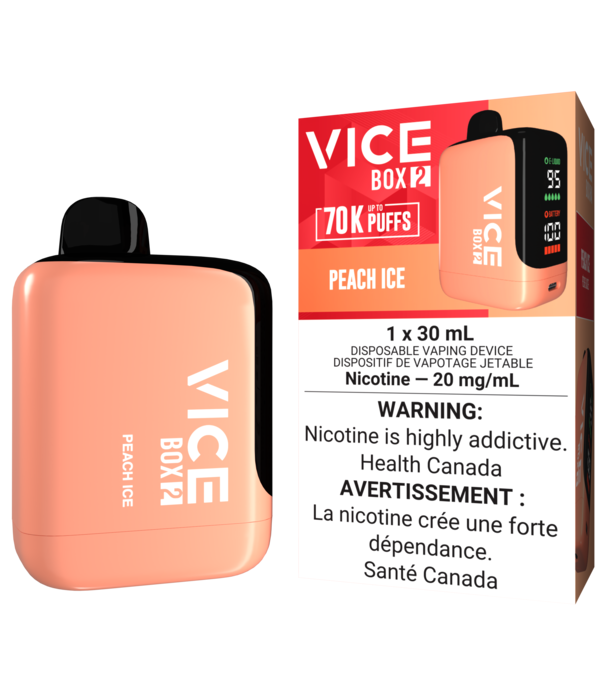 Vice Peach Ice Vice Box 2 70k Rechargeable Disposable