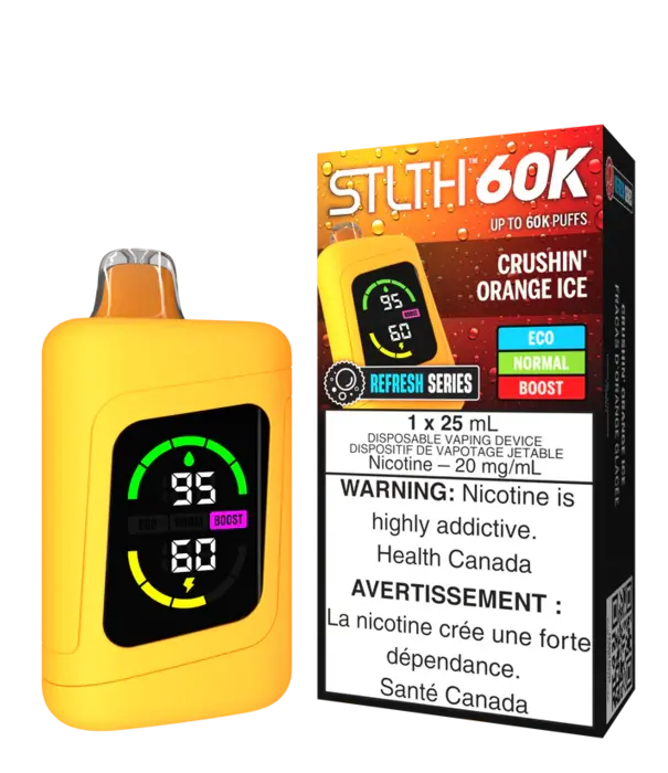 STLTH Crush in’ Orange Ice STLTH 60k Rechargeable Disposable