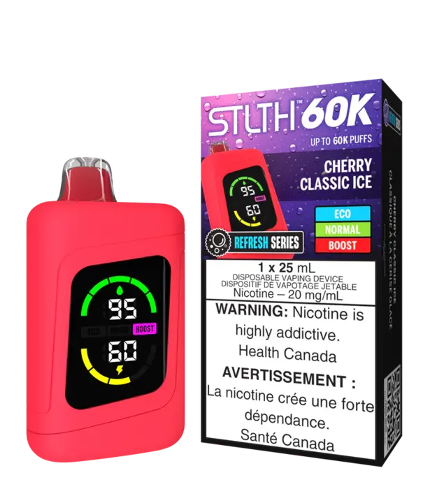 STLTH Cherry Classic Ice STLTH  60k Rechargeable Disposable