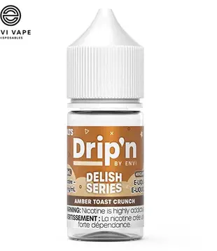 Amber Toast Crunch 20mg Drip’N by Envi Delish Series Nic Salt 30ml E-liquid