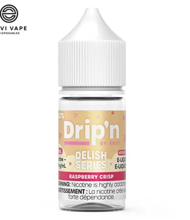 Envi Drip'n Raspberry Crisp 20mg Drip’N by Envi Delish Series Nic Salt 30ml E-liquid