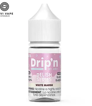 White Marsh 20mg Drip’N by Envi Delish Series Nic Salt 30ml E-liquid