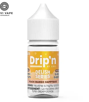 Peach Mango Happybake 20mg Drip’N by Envi Delish SeriesNic Salt 30ml E-liquid
