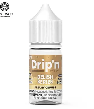 Dreamy Crumbs 20mg Drip’N by Envi Delish Series Mic Salt 30ml E-liquid