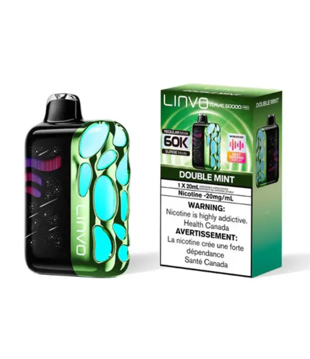 Linvo Double Mint Linvo Rave 60k Pro Rechargeable Disposable