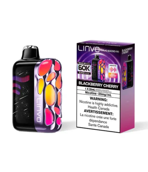 Linvo Blackberry Cherry Linvo Rave 60k Pro Rechargeable Disposable