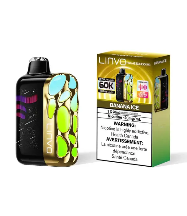 Linvo Banana Ice Linvo Rave 60k Pro Rechargeable Disposable