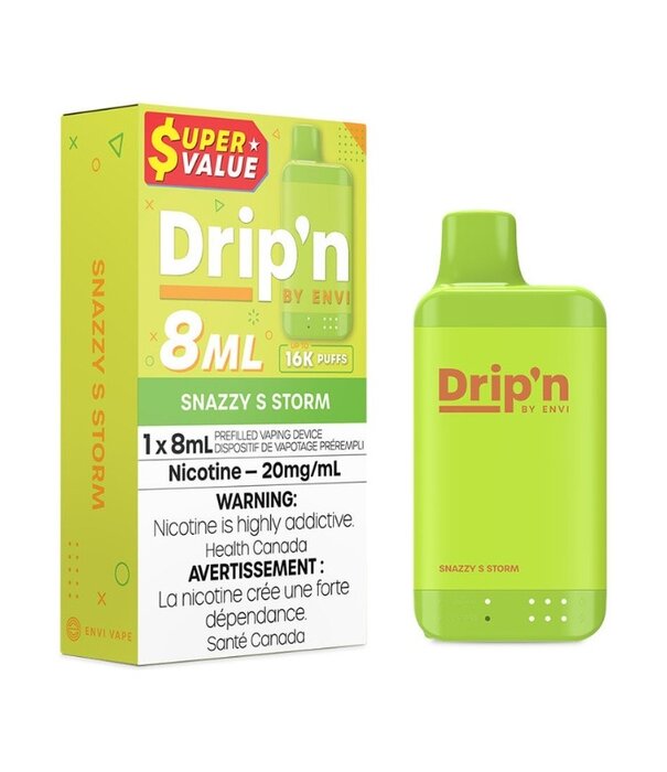 Envi Drip'n Snazzy S Storm Drip’N by Envi 8ml 16k Rechargeable Disposable