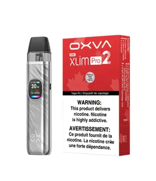 Platinum Gray Oxva Xlim Pro 2 30w Open Pod Kit (CRC)