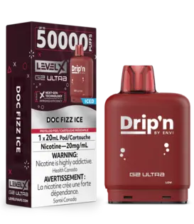 Doc Fizz Ice Drip’N Level X G2 Ultra 50k Disposable Vape Pod