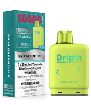 Bala Green D Ice Drip’N Level X G2 Ultra 50k Disposable Vape Pod