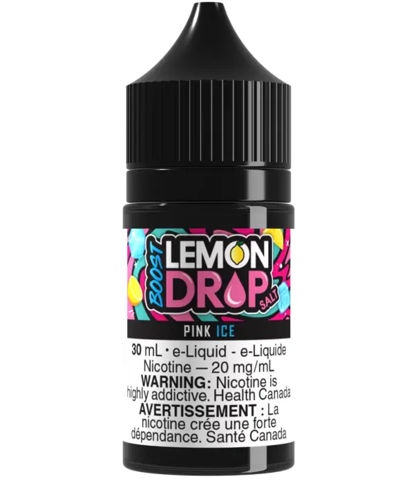 Pink Ice 20mg Lemon Drop Boost Nic Salt 30ml E-liquid