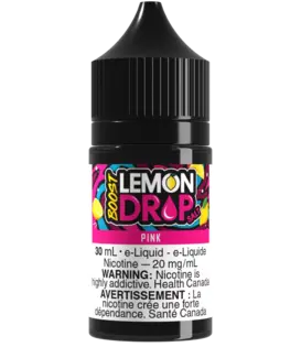 Pink 20mg Lemon Drop Boost Nic Salt 30ml E-liquid