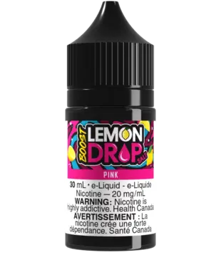 Pink 20mg Lemon Drop Boost Nic Salt 30ml E-liquid