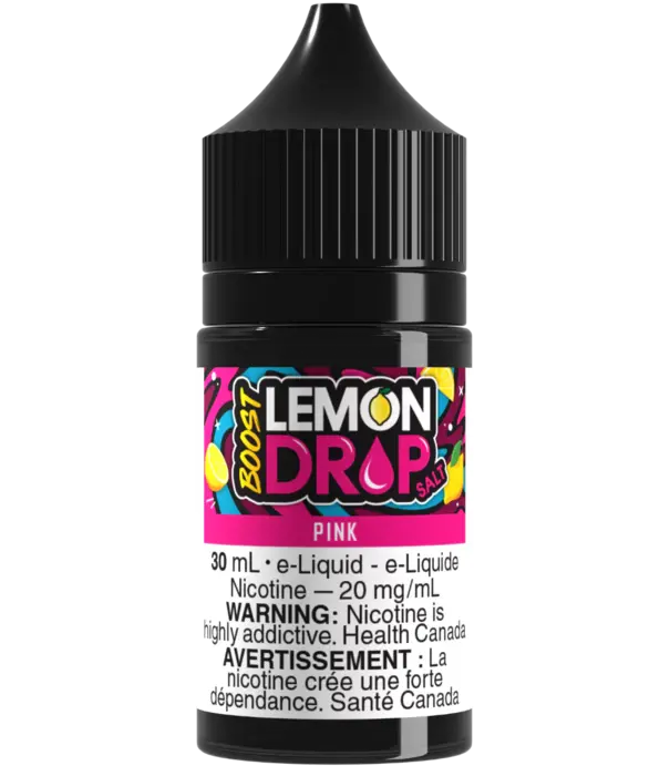 Pink 20mg Lemon Drop Boost Nic Salt 30ml E-liquid