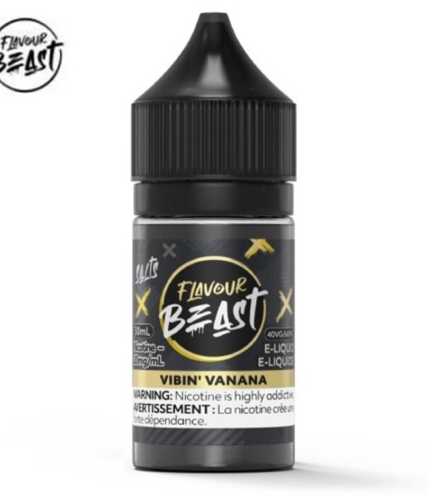 Flavour Beast Vibin’ Vanana 20mg Flavour Beast Nic Salt 30ml E-liquid