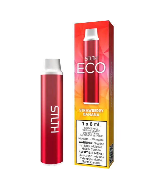 STLTH Strawberry Banana STLTH Eco 6ml Disposable