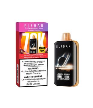Mango Peach Watermelon Elfbar Moon Night 70k Rechargeable Disposable