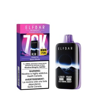 Grape Ice Elfbar Moon Night 70k Rechargeable Disposable
