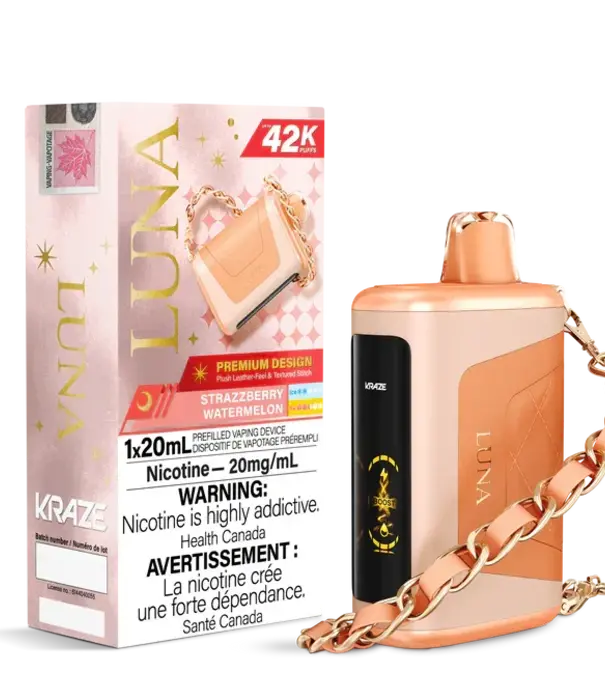 Kraze Strazzberry Watermelon Kraze Luna 42k Rechargeable Disposable