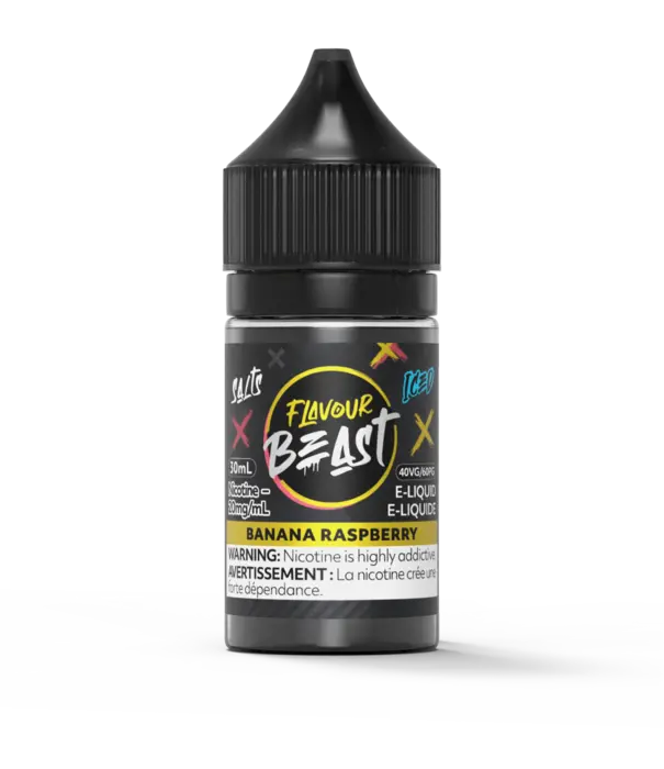 Flavour Beast Banana Raspberry Ice 20mg Flavour Beast Nic Salt 30ml E-liquid