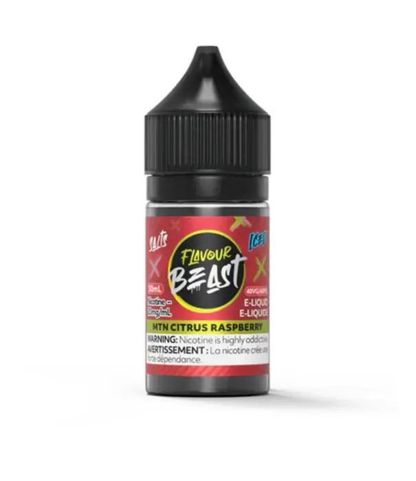 Flavour Beast Mtn Citrus Raspberry Ice 20mg Flavour Beast Nic Salt 30ml E-liquid