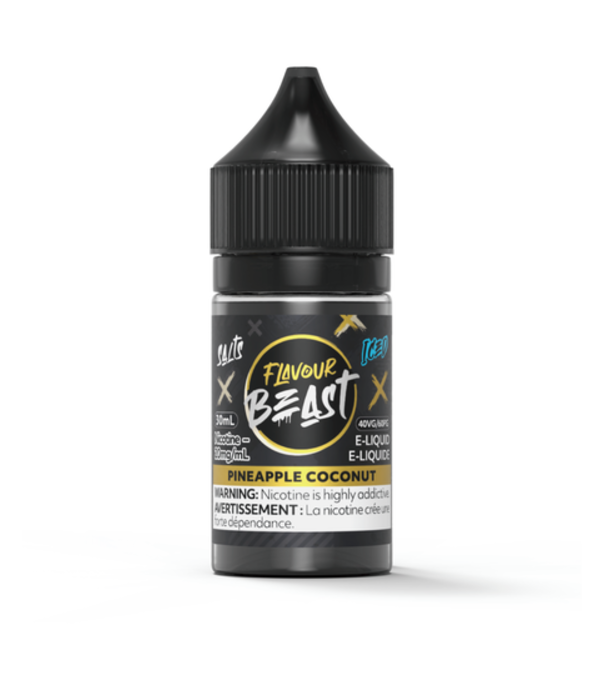 Flavour Beast Pineapple Coconut  Ice 20mg Flavour Beast Nic Salt 30ml E-liquid