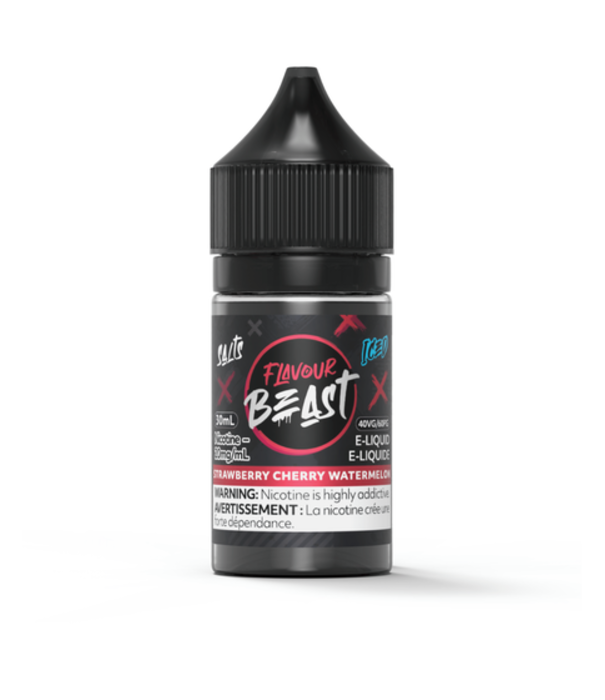 Flavour Beast Strawberry Cherry Watermelon Ice 20mg Flavour Beast Nic Salt 30ml E-liquid