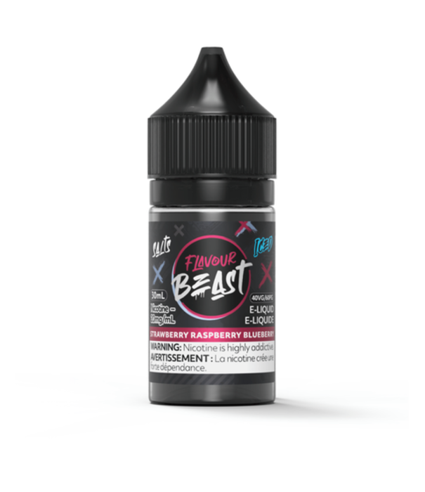 Flavour Beast Strawberry Raspberry Blueberry Ice 20mg Flavour Beast Nic Salt 30ml E-liquid
