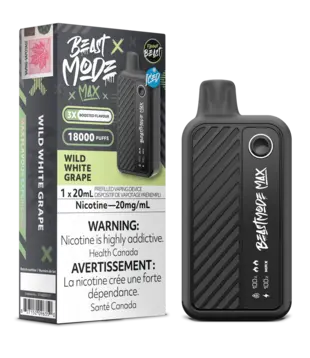 Wild White Grape Ice Flavour Beast Beast Mode Max 250k Rechargeable Disposable