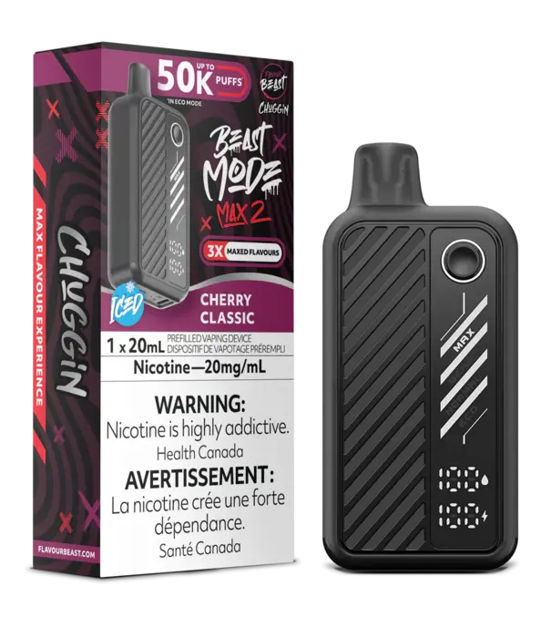 Flavour Beast Cherry Classic Ice Flavour Beast Beast Mode Max 2 50k Rechargeable Diposable