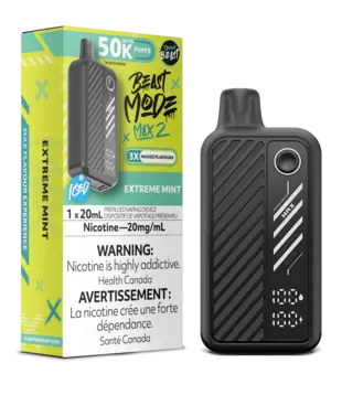 Extreme Mint Ice Flavour Beast Beast Mode Max 2 50k Rechargeable Diposabke