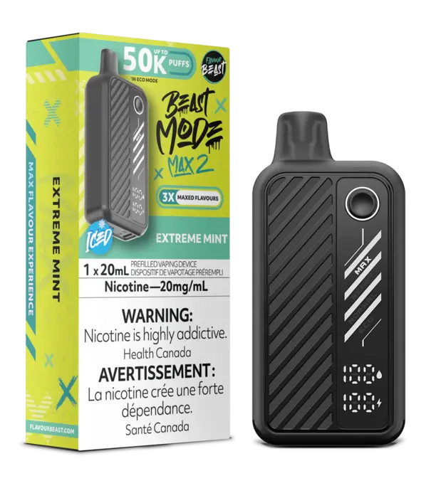 Flavour Beast Extreme Mint Ice Flavour Beast Beast Mode Max 2 50k Rechargeable Diposabke
