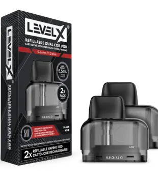 Midnight Black Level X Refillable Dual CoilPod Kit 5.5ml (CRC)