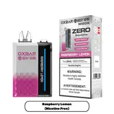 Raspberry Lemon Rocky Vapor Ox Bar M20K Zero Nicotine Recharegable Disposable