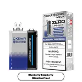 Blueberry Raspberry Rocky Vapor Ox Bar M20K Zero Nicotine Rechargeable Disposable