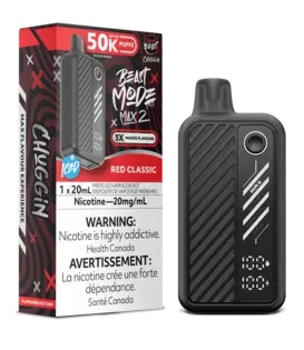 Red Classic Ice Flavour Beast Beast Mode Max 2 50k Rechargeable Disposable